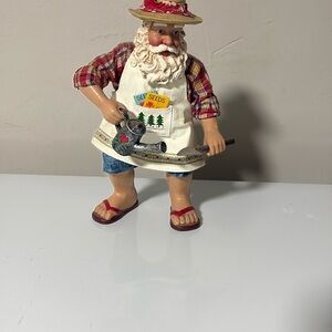 Santa Claus Gardener Figurine